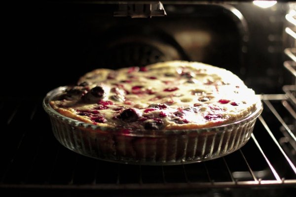 Freshly baked Cherry Clafoutis