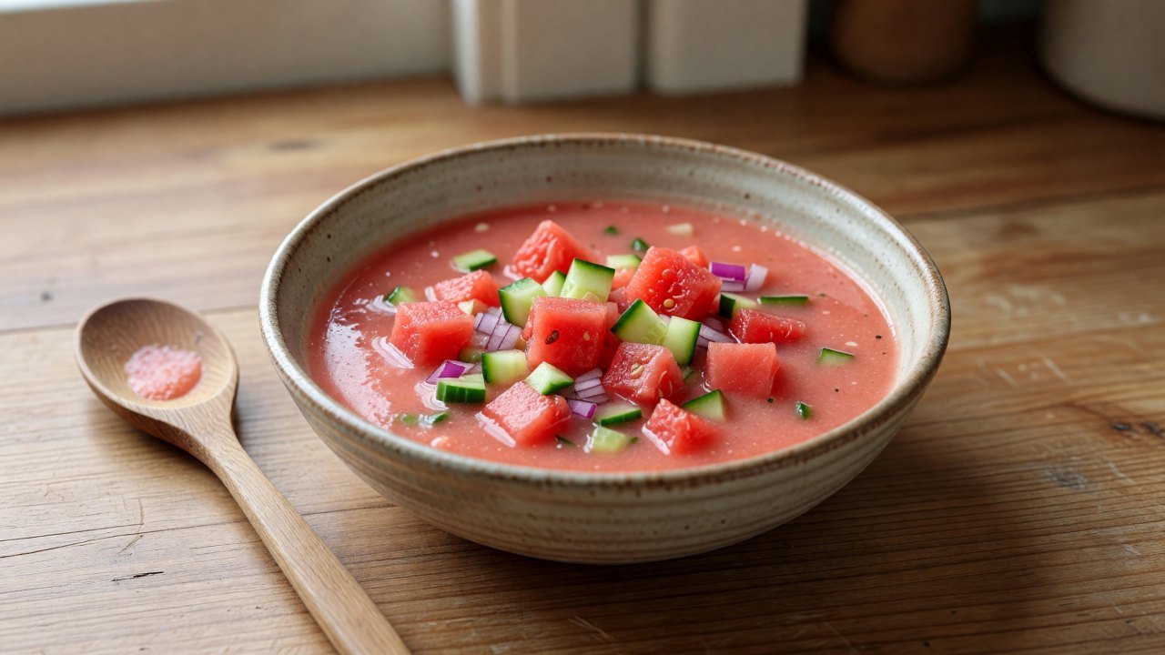 Refreshing Summer Watermelon Gazpacho — Mealovate Kitchen Notes