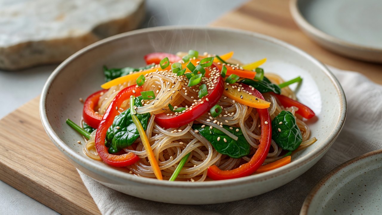 Japchae (Glass Noodle Stir Fry) - Featured Recipe