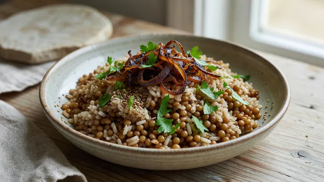 Mujaddara (Lentils and Rice)