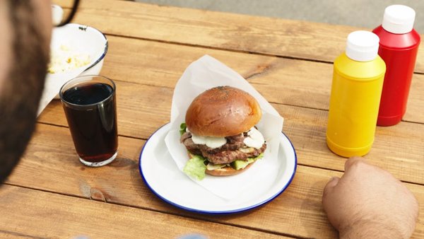 Applebee's Bourbon Black and Bleu Burger