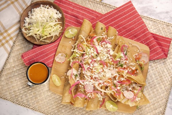 Crunchy Cheese-Crusted Tacos