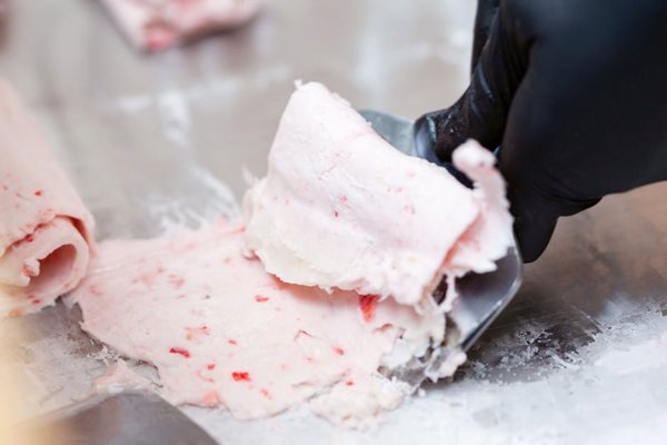 Frozen Fruit Roll-Up Ice Cream Wraps