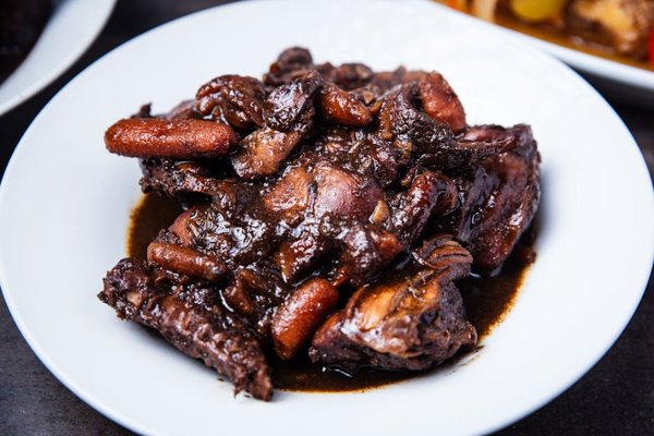 Grandpa Bartholomew's Braised Duck with Fig and Port Wine Sauce
