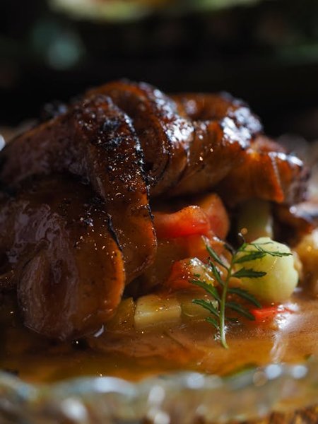 Long Island Duck with Cranberry Glaze