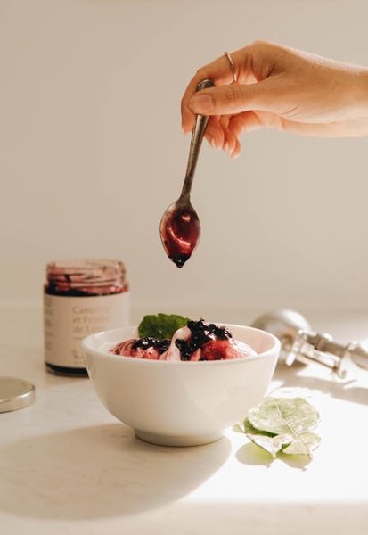 Sweetgrass-Infused Berry Syrup
