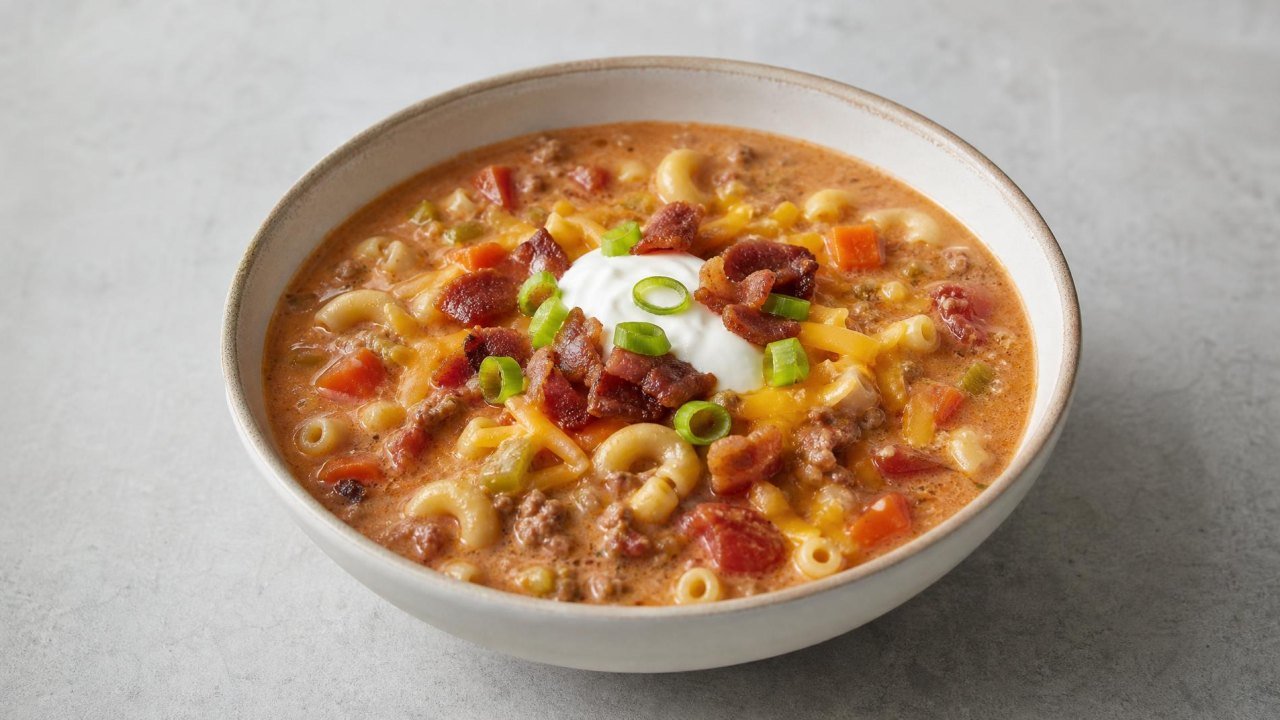 Bacon Cheeseburger Soup recipe