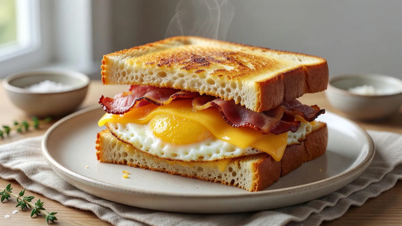 Classic Bacon Egg & Cheese Sandwich