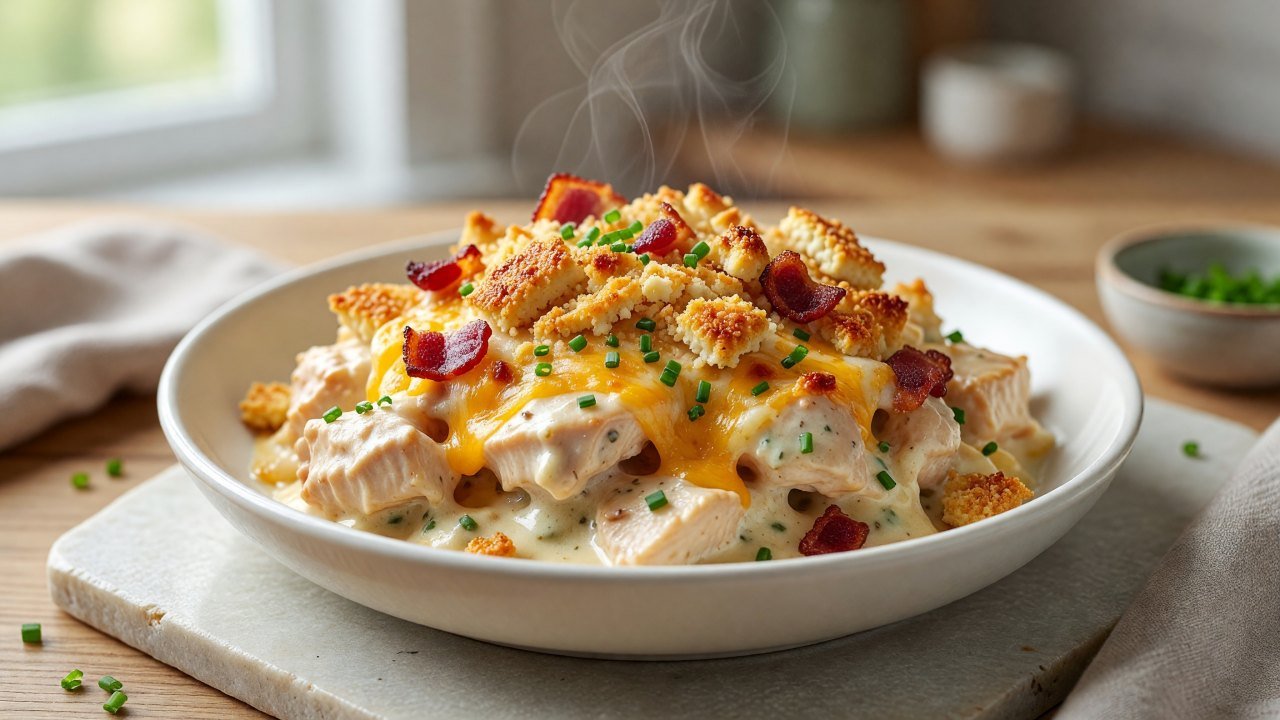 Bacon Ranch Chicken Casserole
