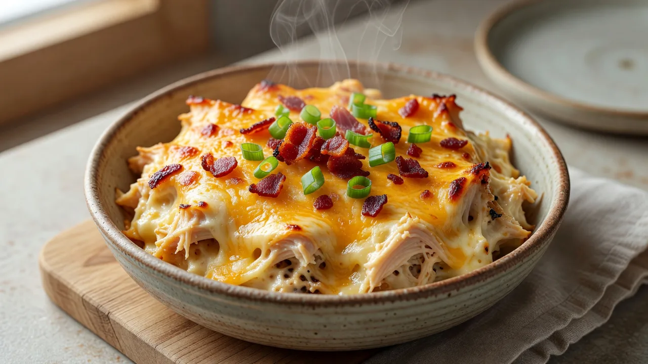 Classic Bacon Ranch Chicken Dip