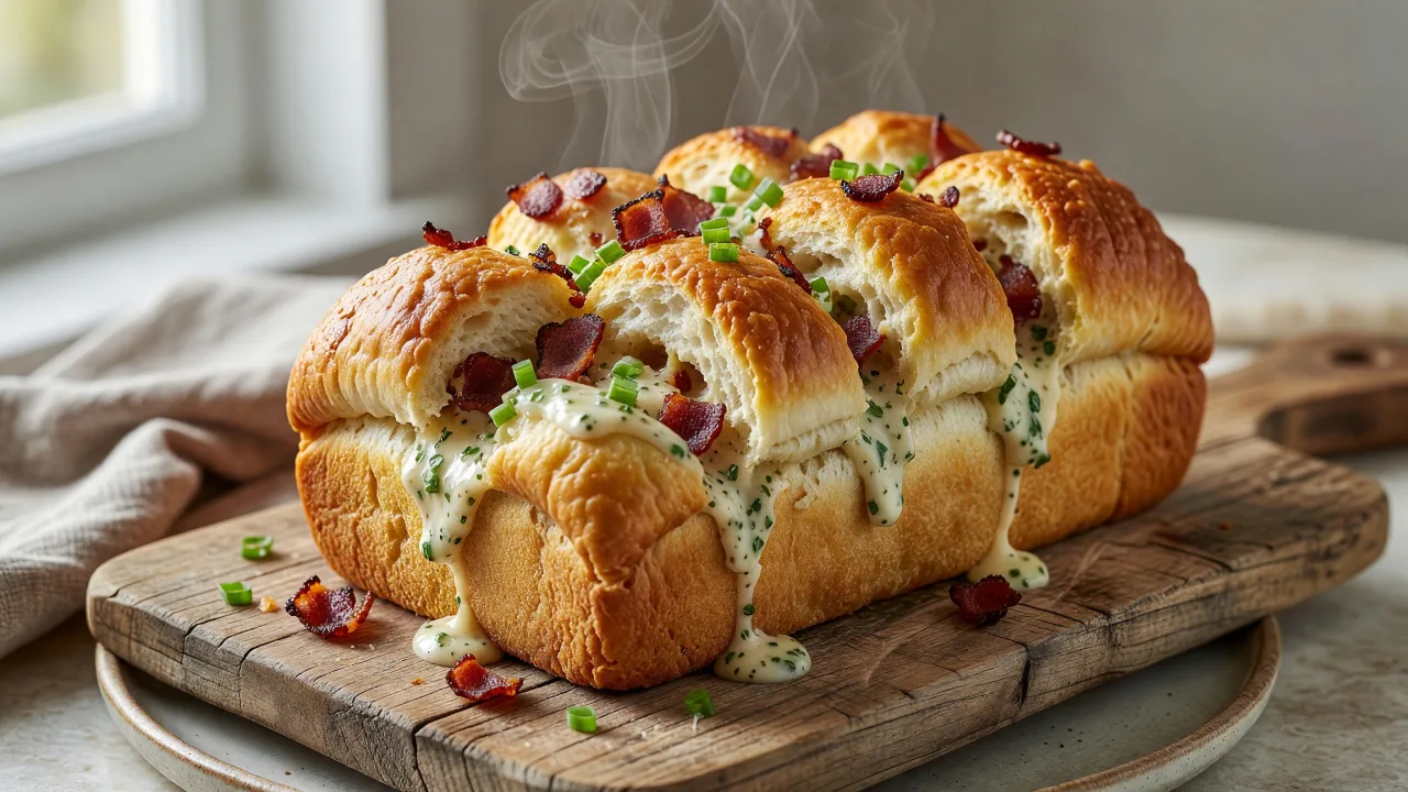 Bacon Ranch Pull Apart Bread