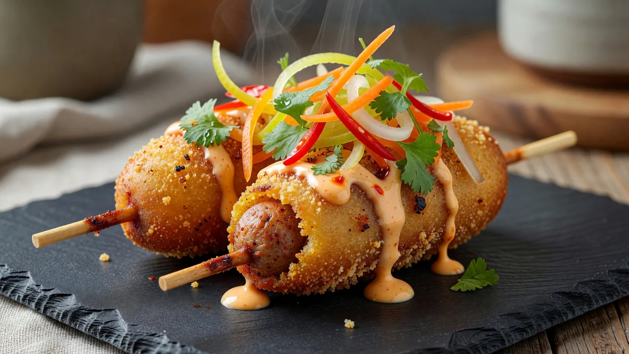 Banh Mi Corn Dogs