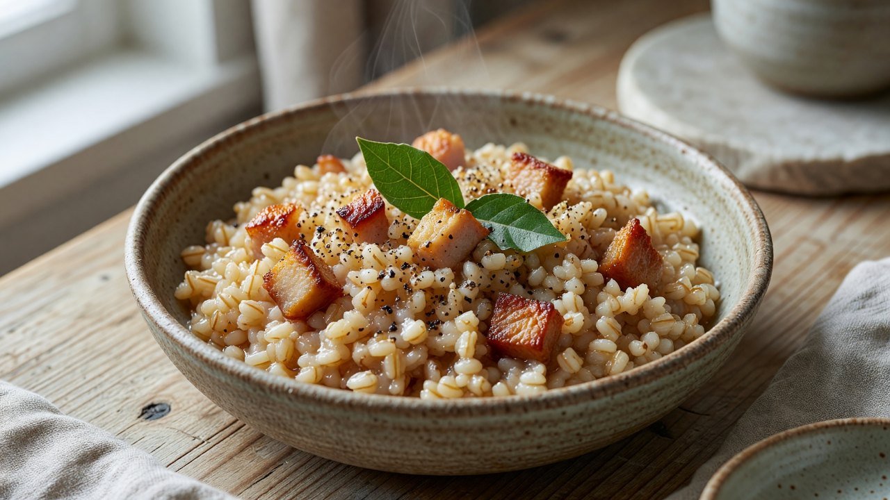 Barley and Salt Pork Porridge