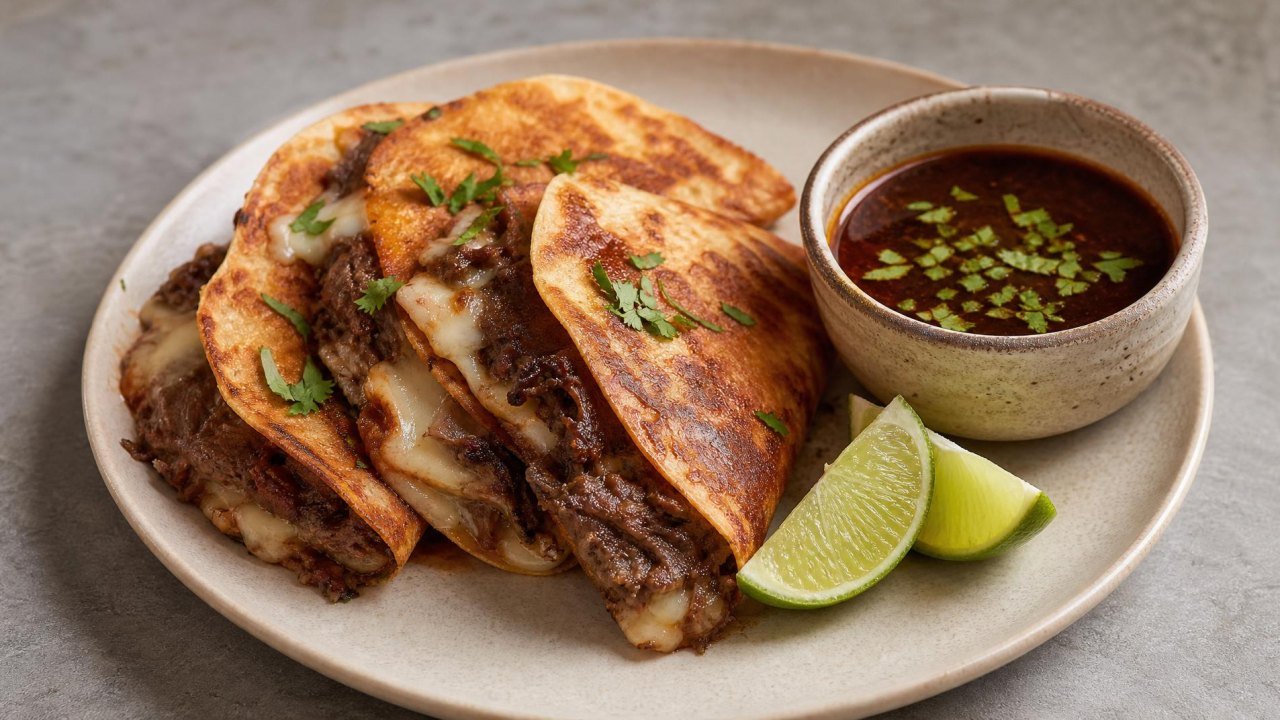 Birria Quesadilla Smash Burgers preview