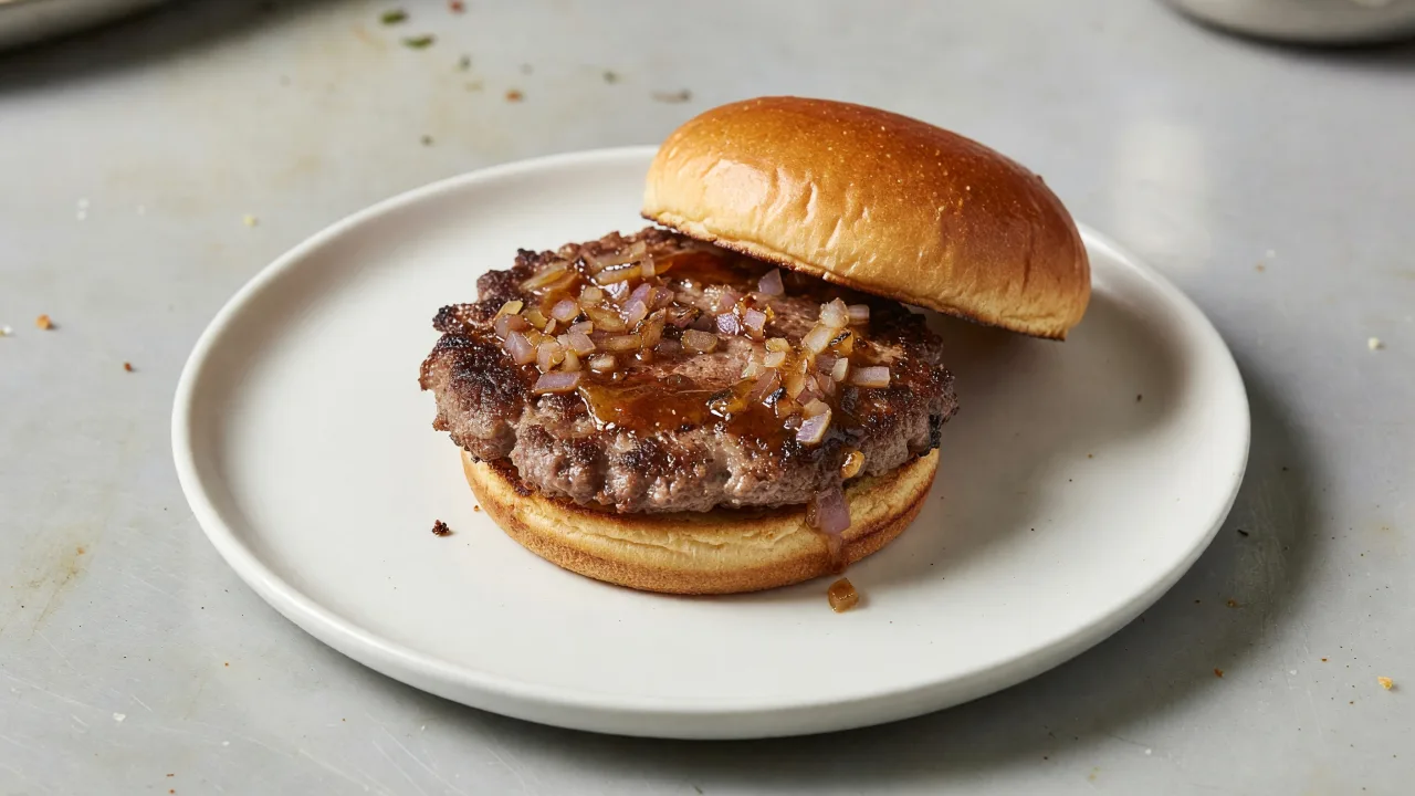 Standard Bourbon Shallot Smash Burgers