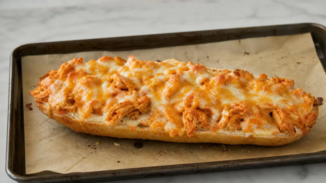 Classic Buffalo Chicken French Bread Pizza