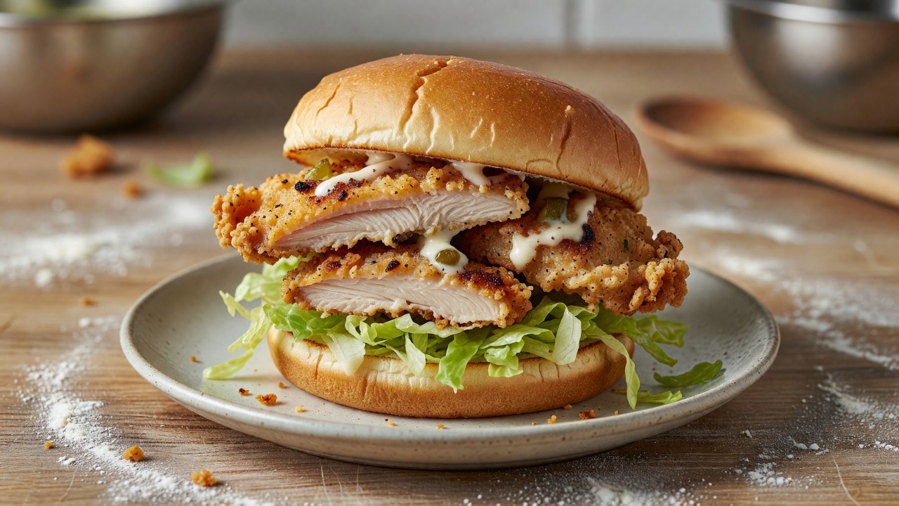 Buttermilk Fried Chicken Sandwiches recipe