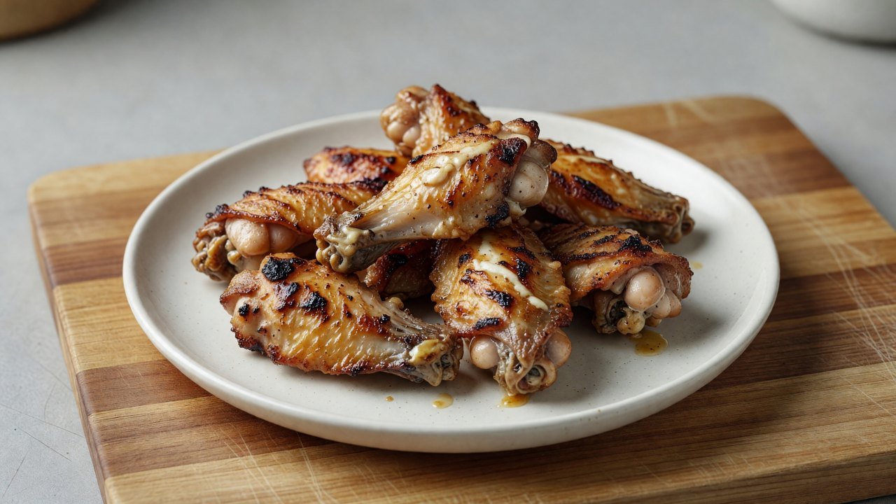 Charcoal-Grilled Miso Butter Wings