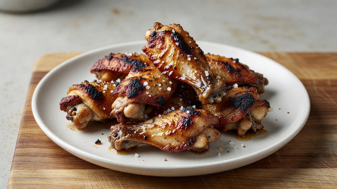 Charcoal-Grilled Salt and Vinegar Wings