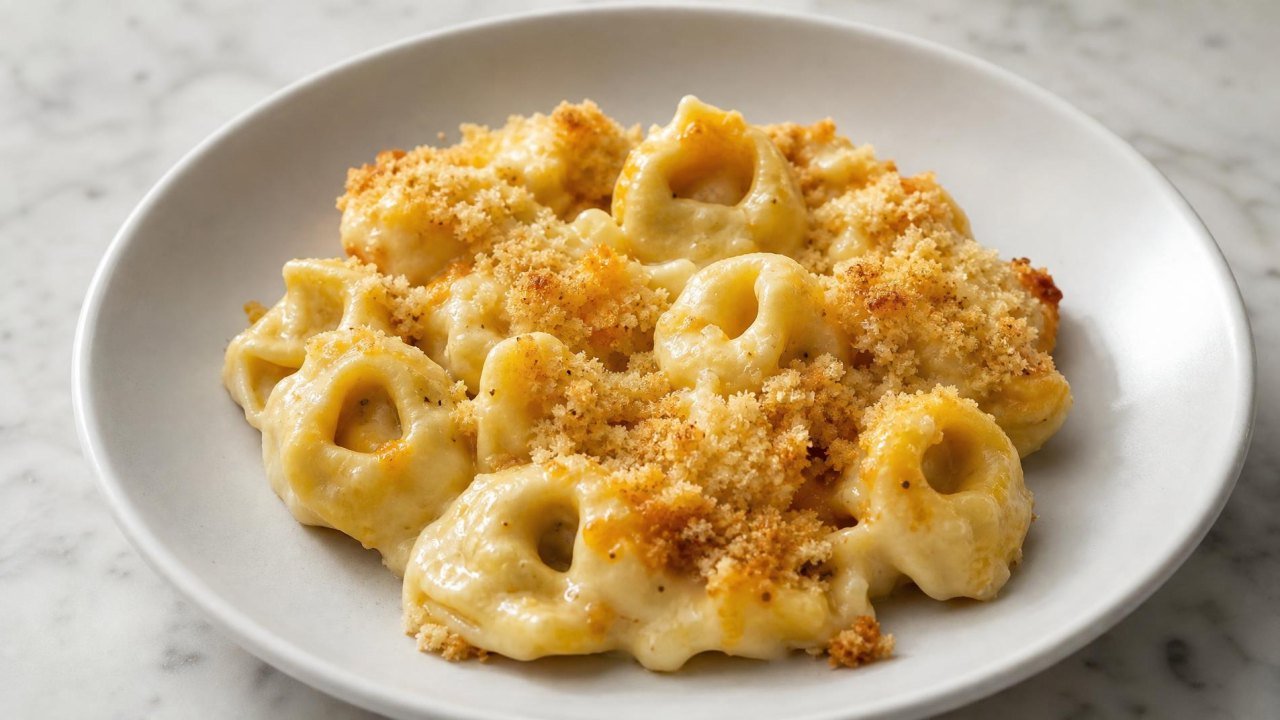 Cheesy Baked Tortellini recipe