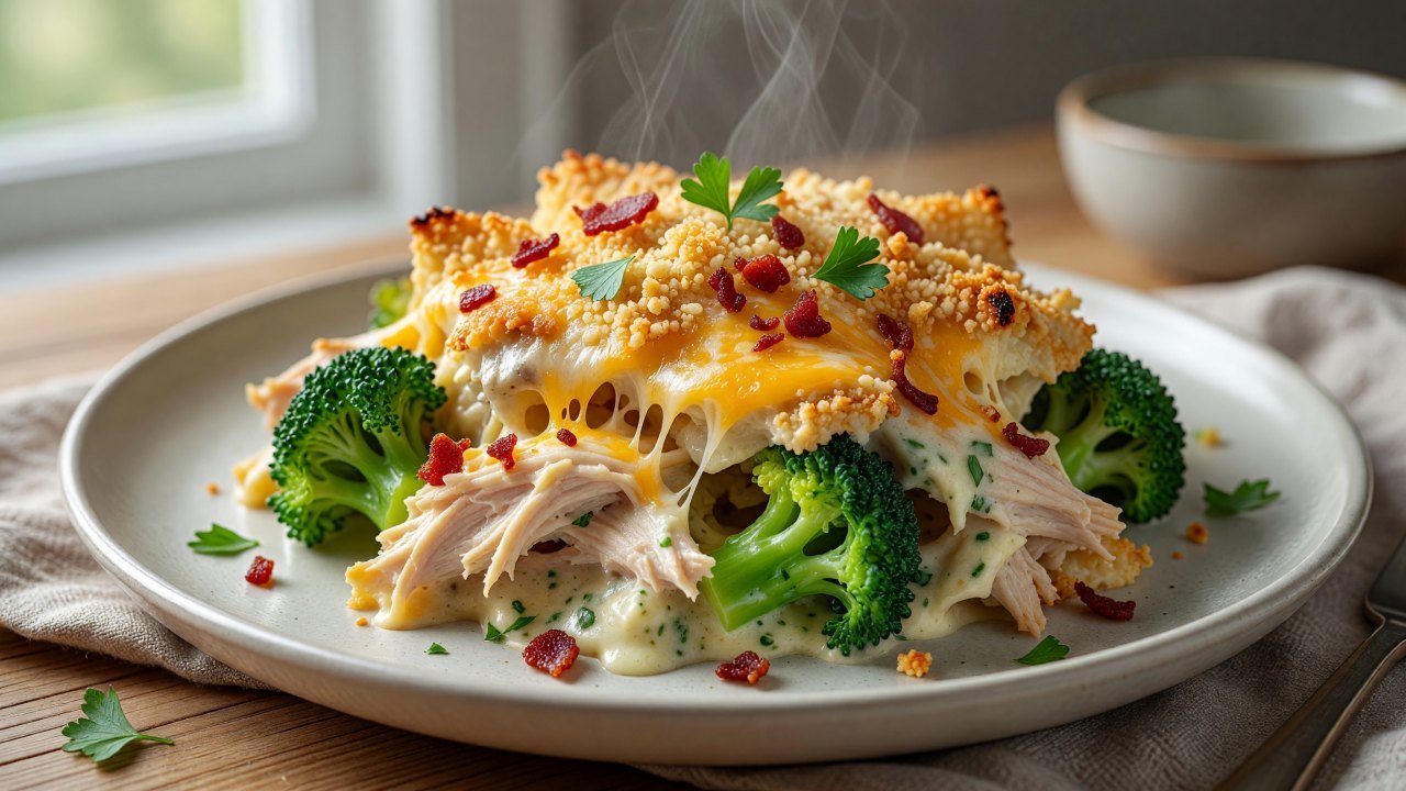 Chicken Bacon Ranch Casserole
