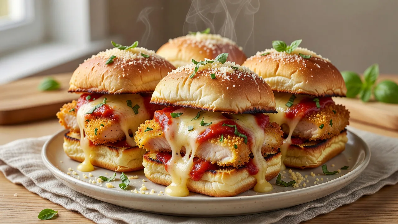 Classic Chicken Parmesan Sliders