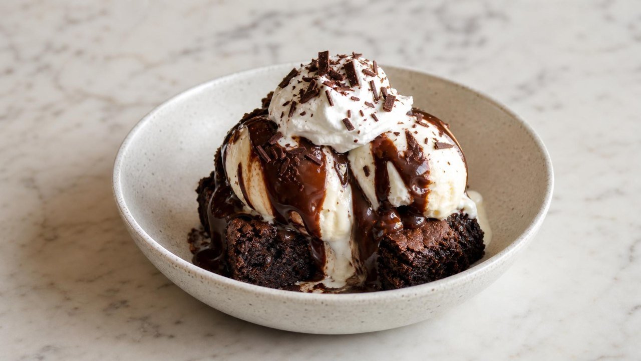 Copycat Cheesecake Factory Godiva Brownie Sundae