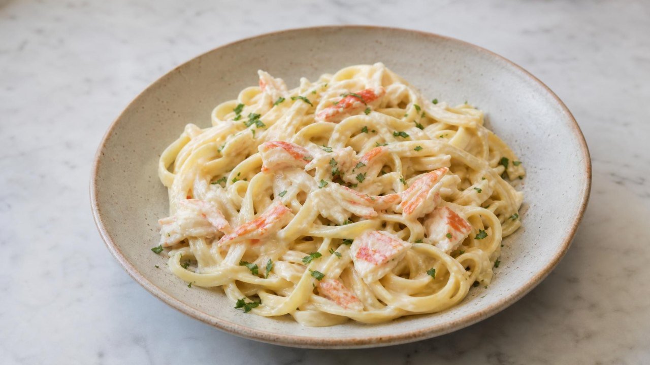 Copycat Red Lobster Crab Alfredo Pasta