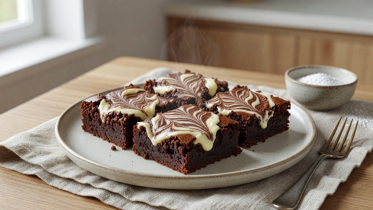 Cream Cheese Swirl Brownies