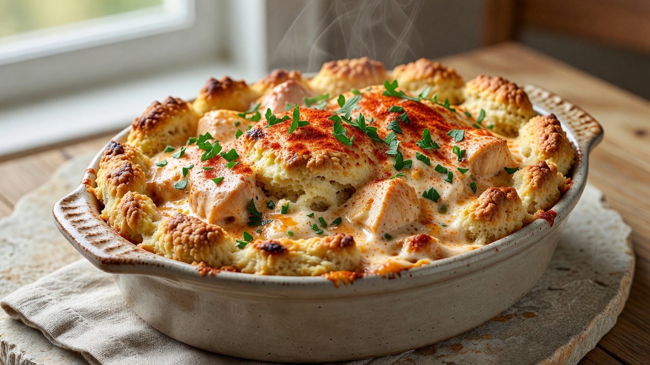 Creamy Cajun Chicken Casserole