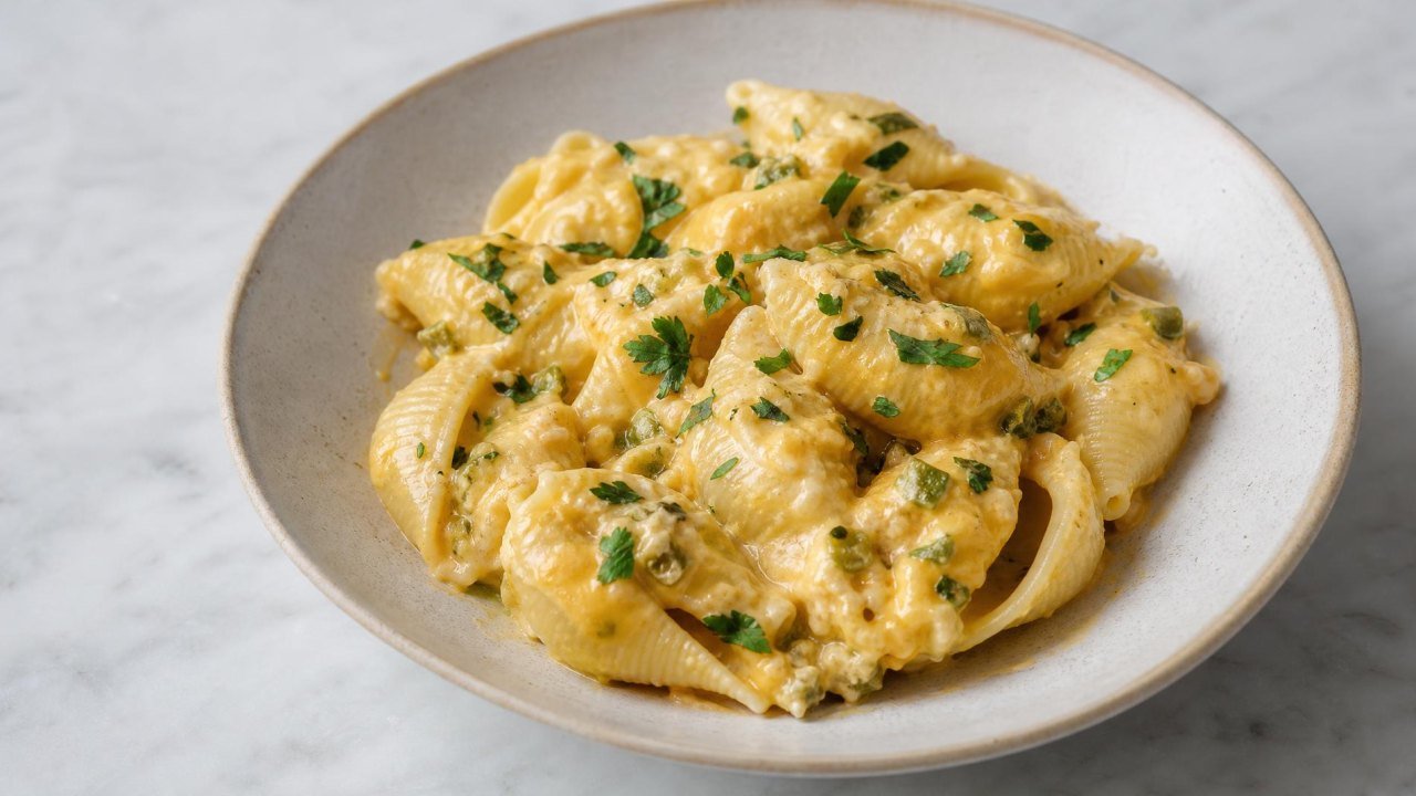 Creamy Jalapeño Pasta Shells