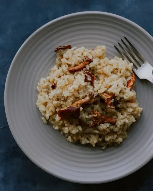 Classic Creamy Mushroom Risotto