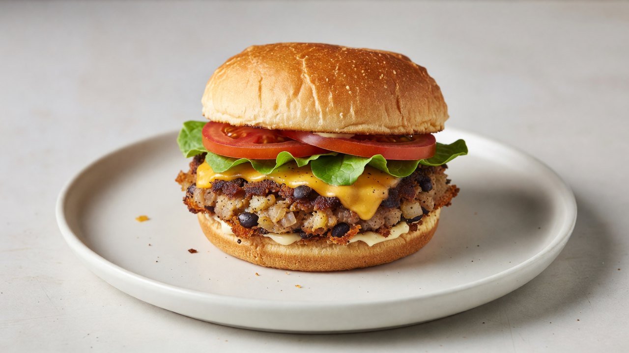 Crispy Black Bean Smash Burgers