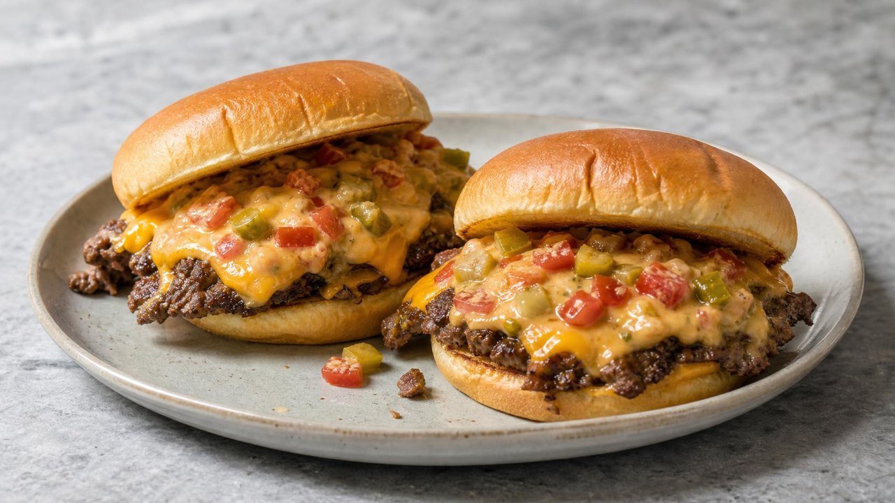 Crispy Queso Smash Burgers