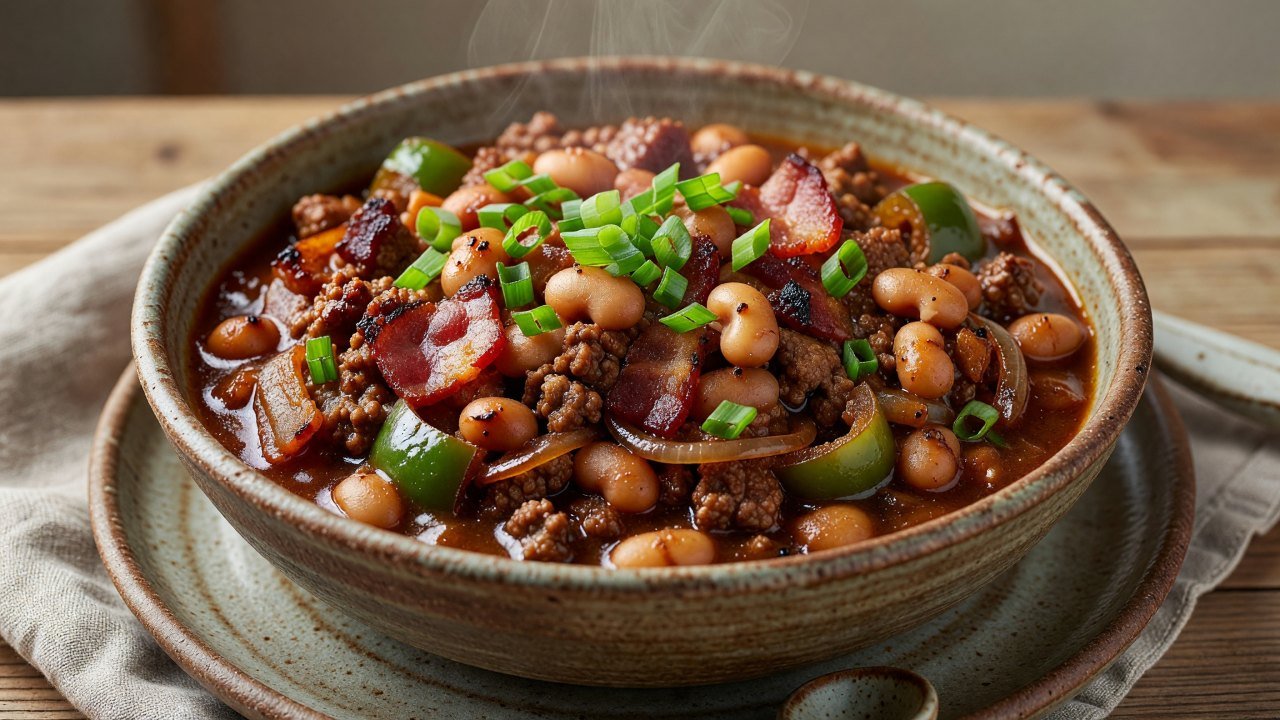 Crockpot Cowboy Beans