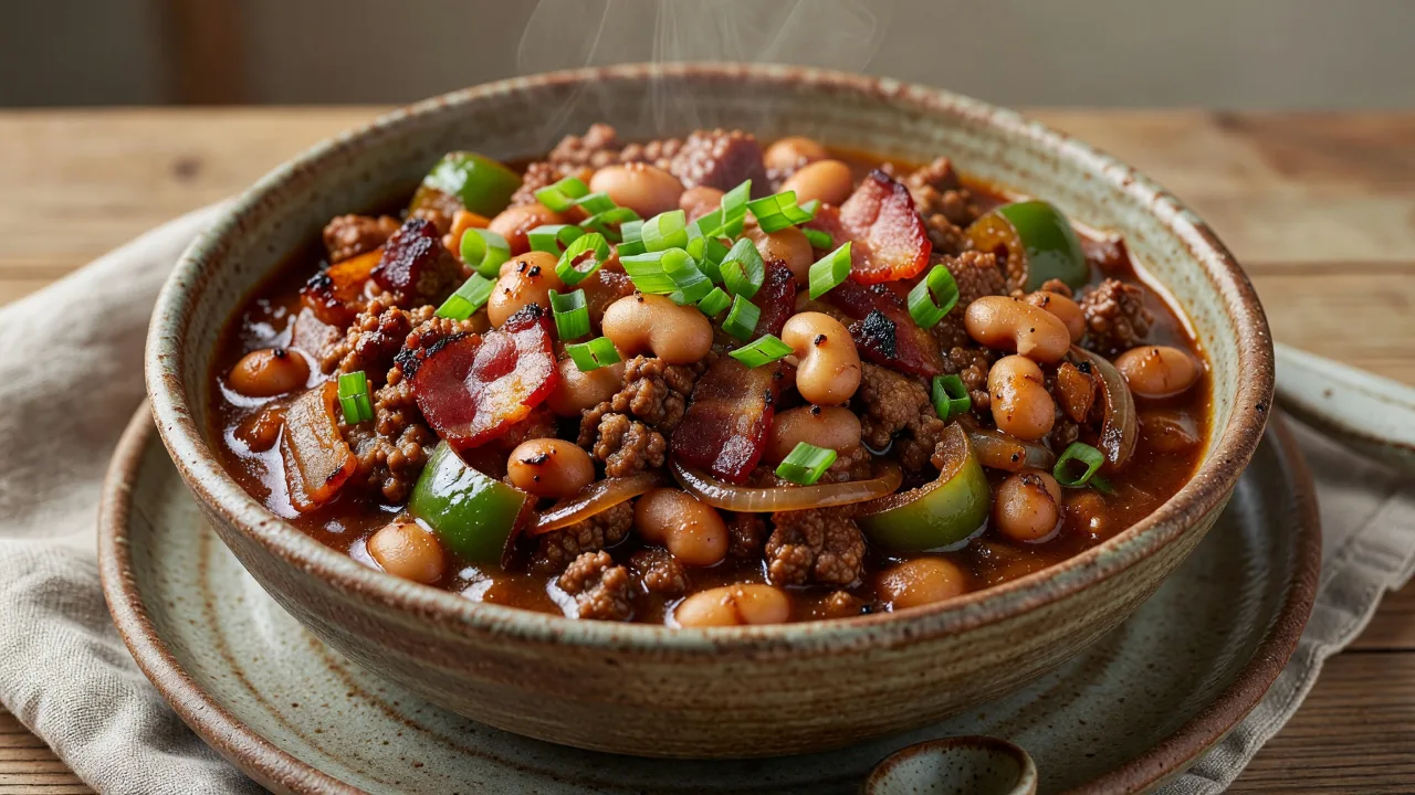 Crockpot Cowboy Beans