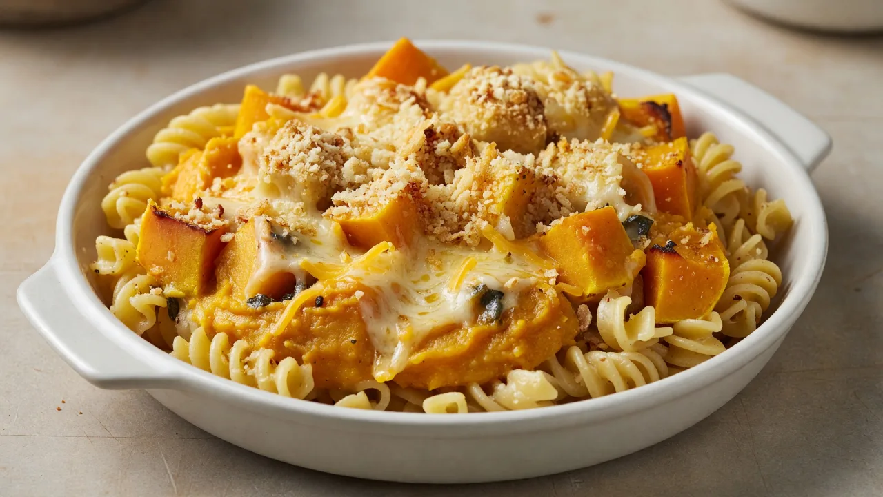 Classic Baked Brown Butter Sage Squash Mac and Cheese