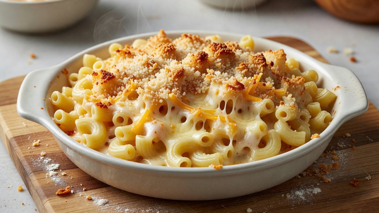 Crusty Baked Smoked Gouda Mac and Cheese