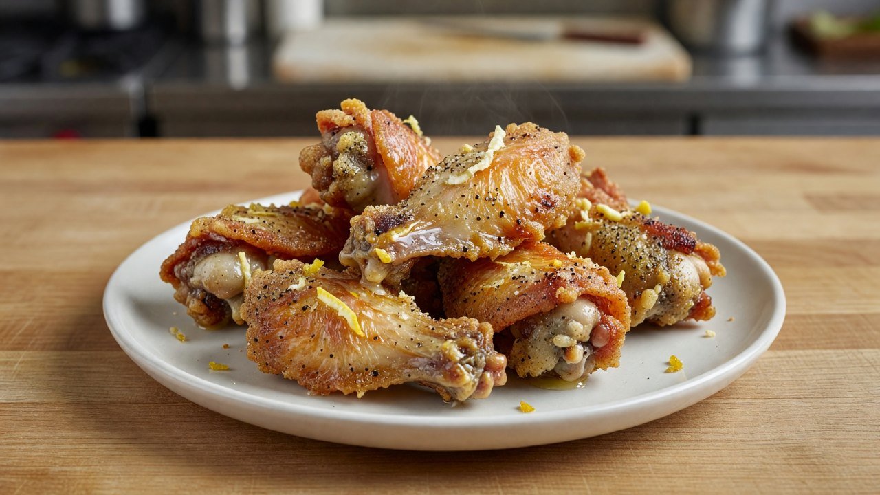Double-Fried Lemon Pepper Wings