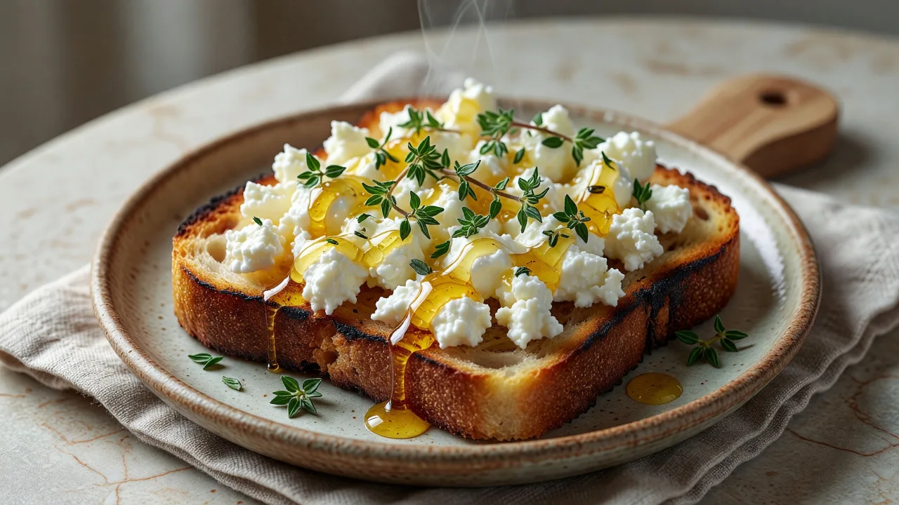 Classic Feta Honey Toasts