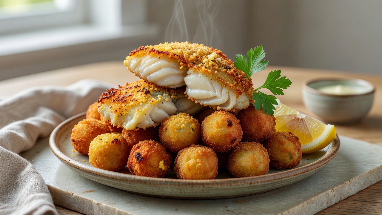 Fried Catfish with Hushpuppies