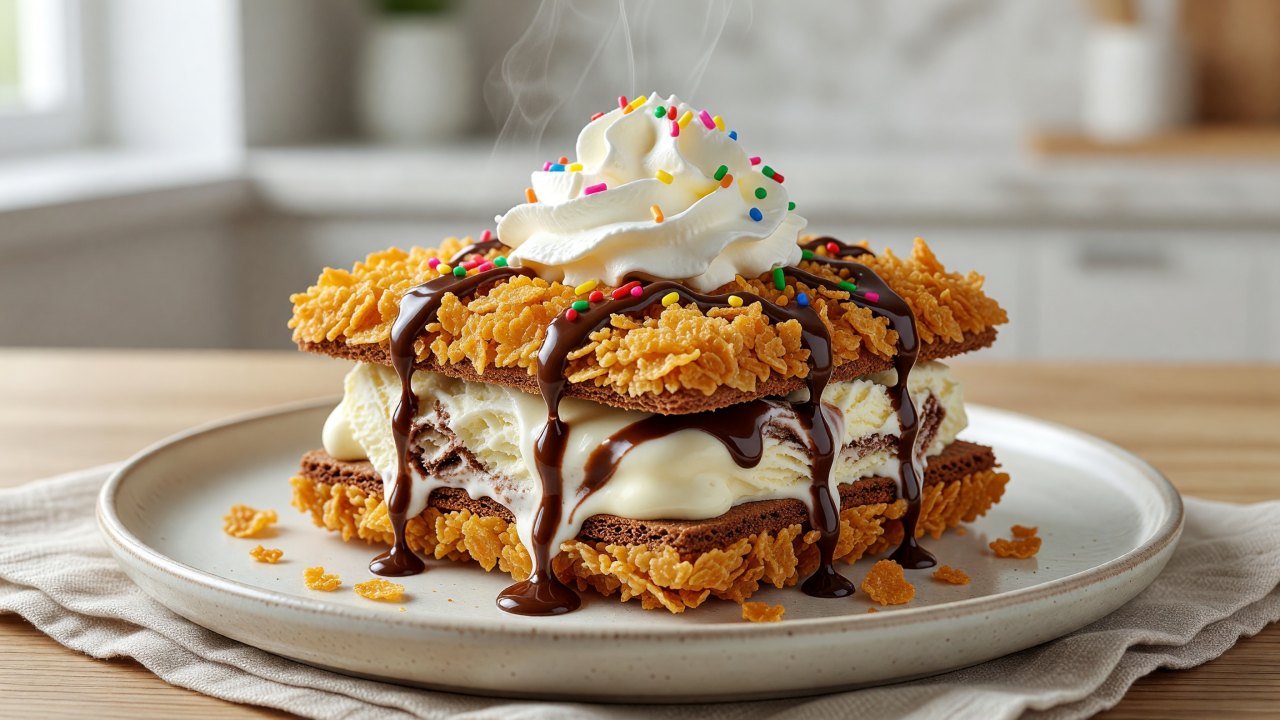 Fried Ice Cream Sandwiches