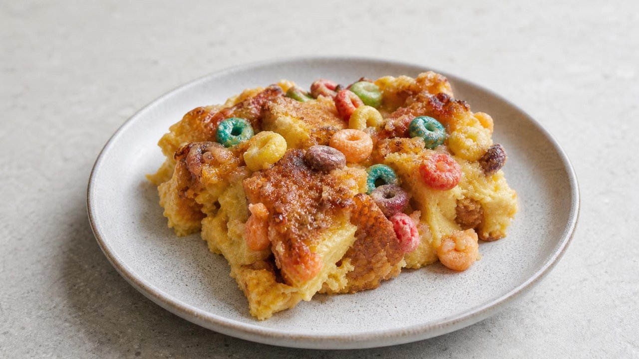 Fruit Loop French Toast Casserole