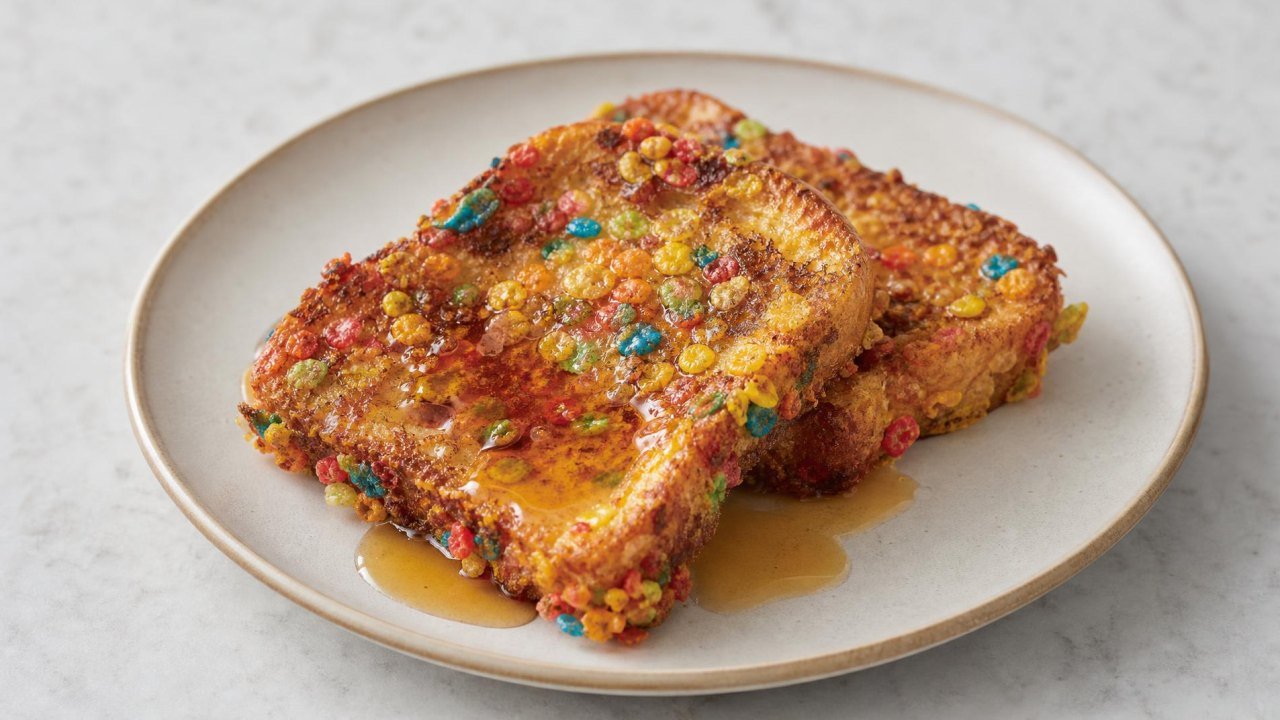 Fruit Pebble French Toast