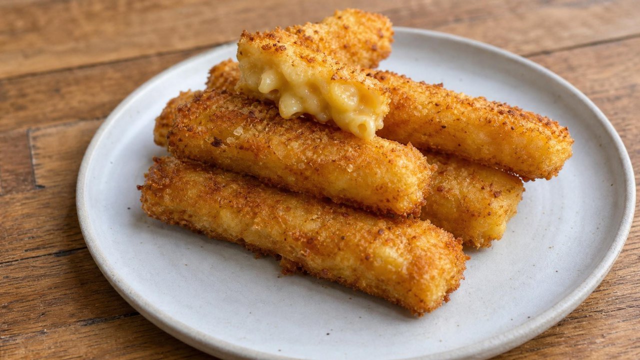 Garlic Parm Mac and Cheese Sticks