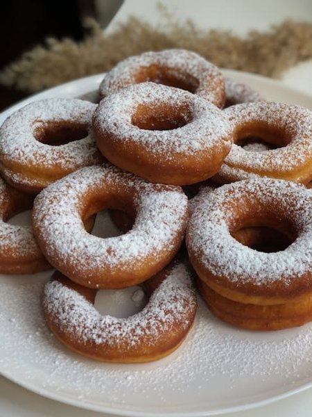 Giant Fried Apple Ring Stack