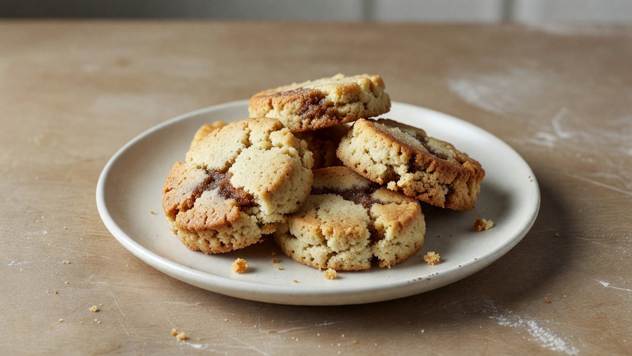 Ginger Molasses Shortbread Cookies