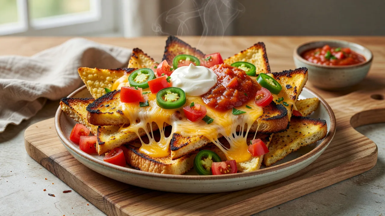 Grilled Cheese Crust Nachos