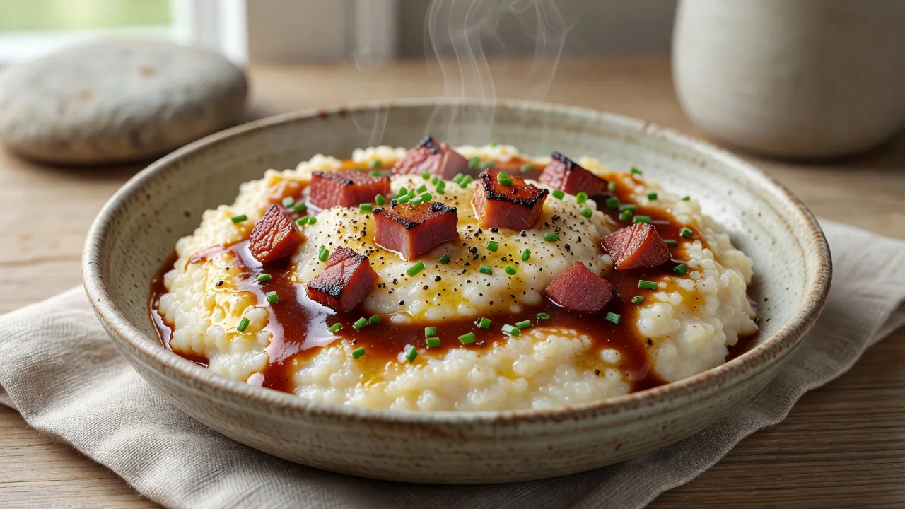 Classic Ham and Red Eye Gravy Grits Bowl