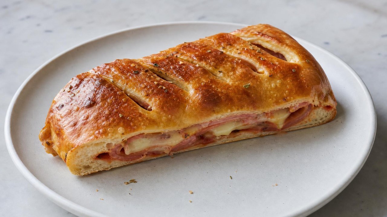 Ham and Swiss Stromboli